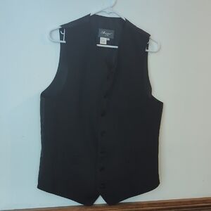 Men's Black Successol Button-Up Vest 40R